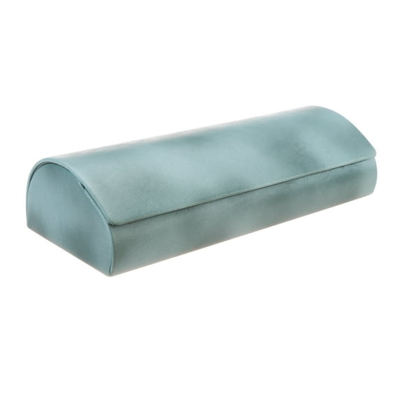 Portable Leather Spectacle Case Hard Shell, Compression-Resistant Sunglasses Bag, Lightweight unisex Spectacle Case(Light blue)