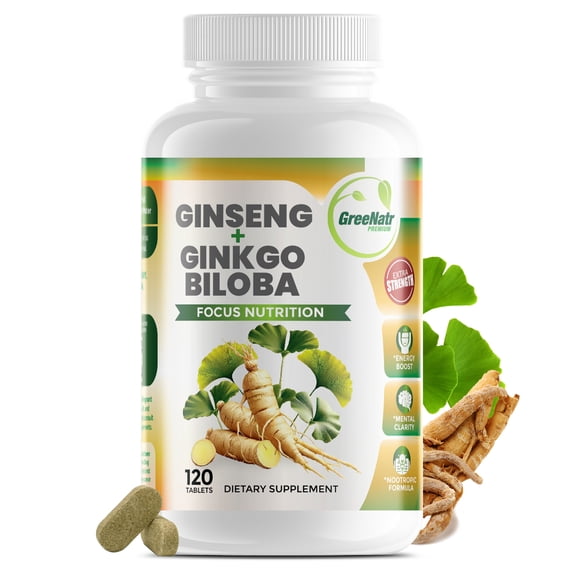 Ginseng and Ginkgo Biloba Cognitive Support (120 Tablets)
