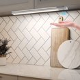 thumbnail image 1 of Lámpara para debajo del armario de la cocina con sensor, luz para armario de 40 cm, 2 en 1, recargable y alimentada por USB, tira LED de 5 V CC, barra LED inalámbrica para debajo del estante, alimenta, 1 of 5