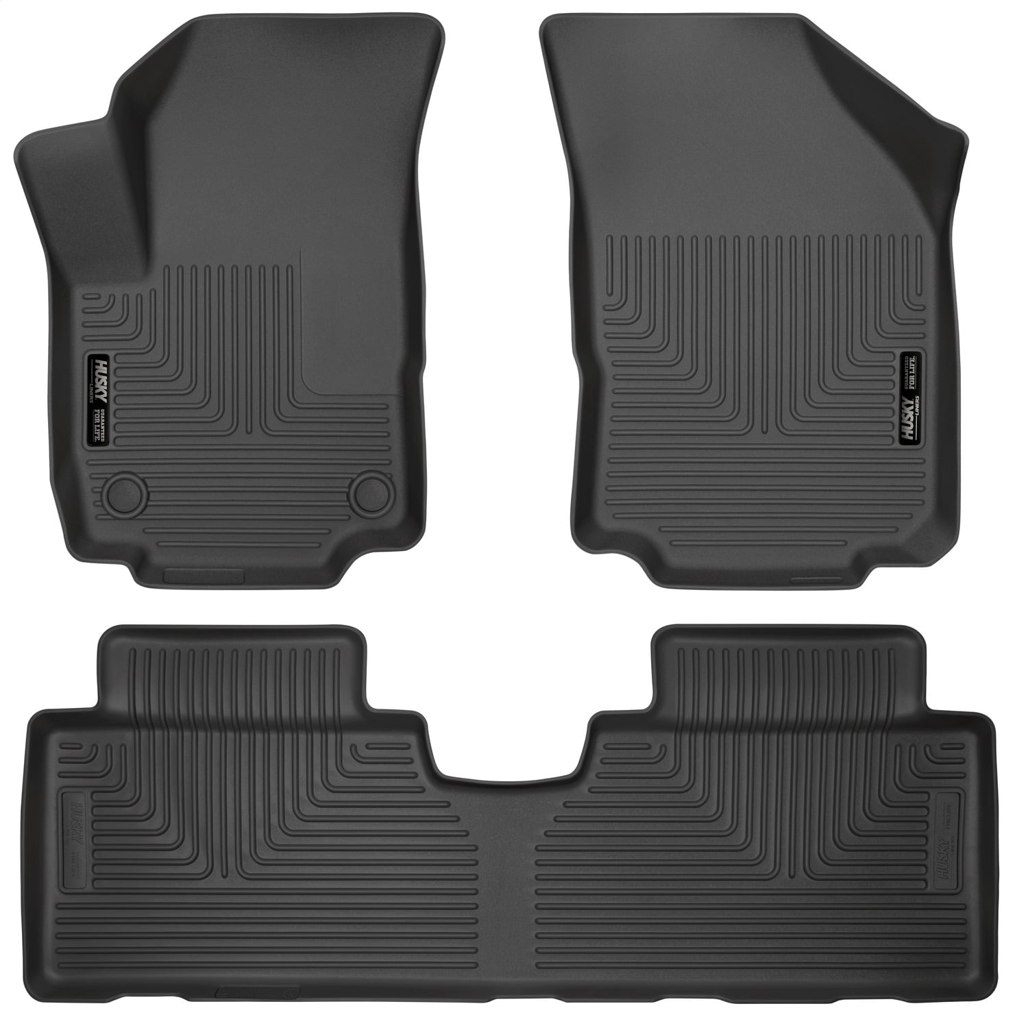 Coverking Custom Fit Front Floor Mats for Select Mustang Models Black Nylon Carpet