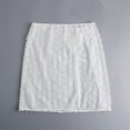 thumbnail image 4 of Korean Layered Half Skirt for Women Elegant Bows Hip Wrap Covering Midi Apron Skirt Lace Up Bandage Cover Up Overskirt, 4 of 4