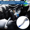 thumbnail image 3 of Palancas de freno y embrague cortas y largas Unique Bargains para Honda Rebel/CMX 500/300 17-21, palanca de freno ajustable de motocicleta de aleación de aluminio con mango de titanio y extremo azul, 3 of 7