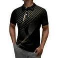 thumbnail image 1 of BOBOGOJP Polo Classique pour Hommes Manches Courtes Léger Séchage Rapide Randonnée Golf Pêche (Or,L), 1 of 4