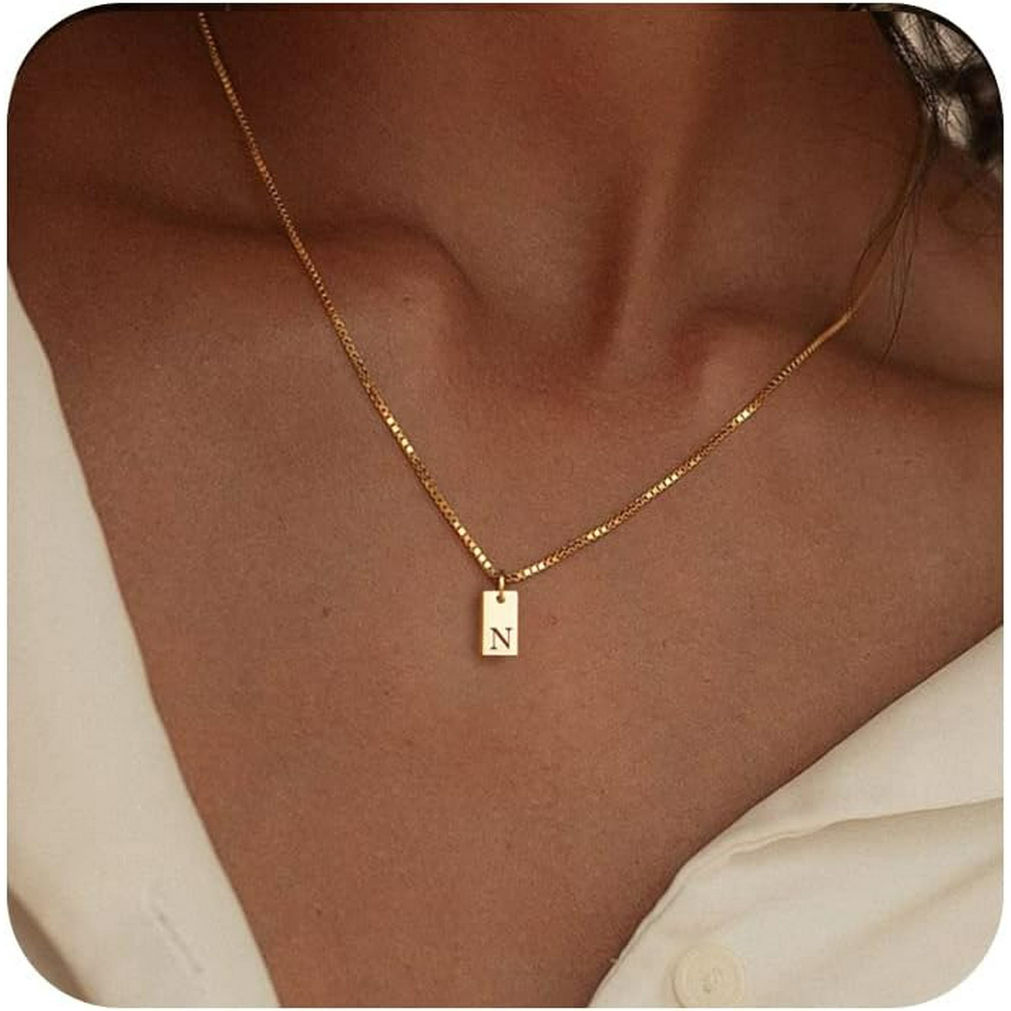 Gold name necklace personalized clearance