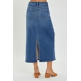 thumbnail image 2 of RISEN High Rise Back Slit Denim Skirt, 2 of 6