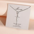 thumbnail image 5 of Faith Cross Necklace Jewelry for Women Silver Jesus Christian Pendant Necklaces Gifts for Mom, 5 of 5