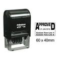 thumbnail image 1 of Printtoo Dater Stamp Self Inking With Approved & Custom Text Line Office Stationery Date Rubber Stamp-Black, 1 of 1