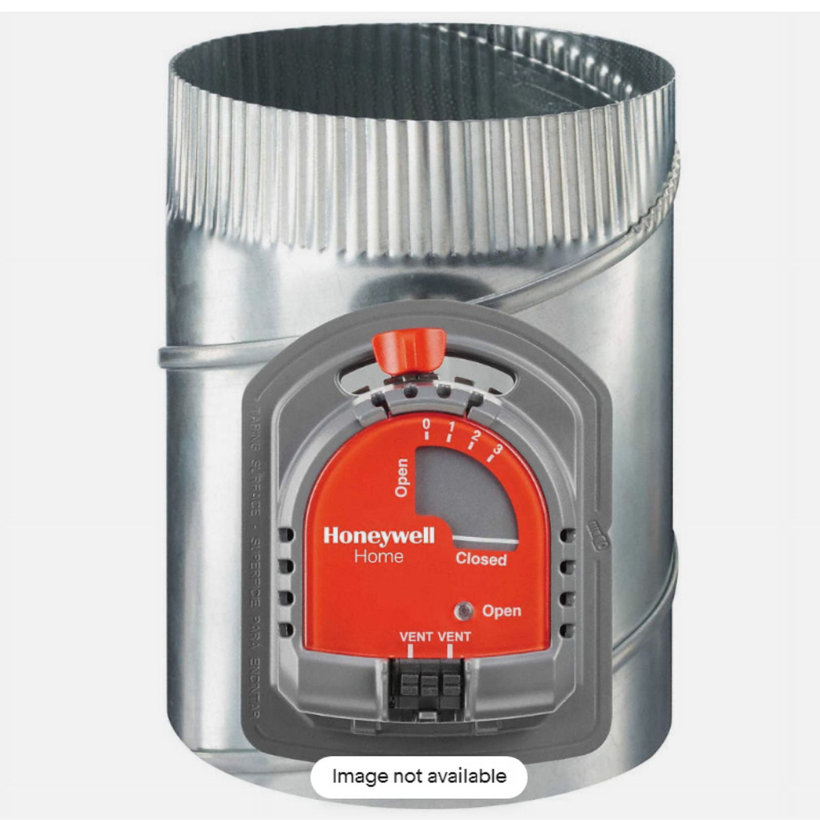 Honeywell Home Round Damper,Gr/Rd/Steel,6 in. Dia. EARD6TZ