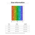 thumbnail image 5 of Sikiie Glitter Rainbow Cozy Flannel Fleece Throw Blanket: Lightweight & Thick for All Seasons - Perfect for Women, Men, & Kids"40"x30", 5 of 6