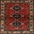 thumbnail image 1 of Ahgly Company Machine Washable Indoor Square Traditional Sienna Brown Area Rugs, 5' Square, 1 of 7