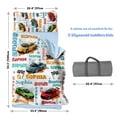 thumbnail image 6 of Kainsy Evulum Custom Toddler Boys Sleeping Bag, Nap Mat for Daycare Preschool, Kids Sleeping Bag with Pillow and Blanket for Kindergarten, Personalized Name Easy Carry Sleeping Mat Racing Cars, 6 of 9