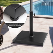 Crestlive Products 40lbs Square Concrete Umbrella Base, Outdoor Market Umbrella Stand, Black
