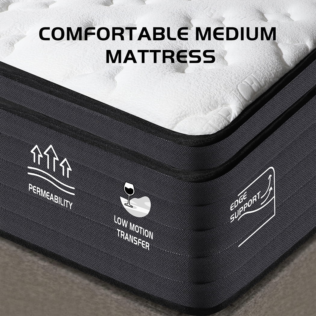 lemontalking 14 inch Pocket Springs Gel Memory Foam, Hybrid Mattresses in a Box, Twin Mattress