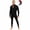 Black Zip-up, variant on Merino.tech Menโs 100% Merino Wool Midweight Base Layer Top and Bottom Set Includes ๐๐ผ๐ป๐๐ Hiking Socks
