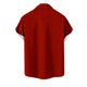 thumbnail image 4 of Mens Manga Corta Botón Abajo Camisas, Cuello de Vuelta Navidad Impresa Blusa, Top de Moda Casual, 4 of 4