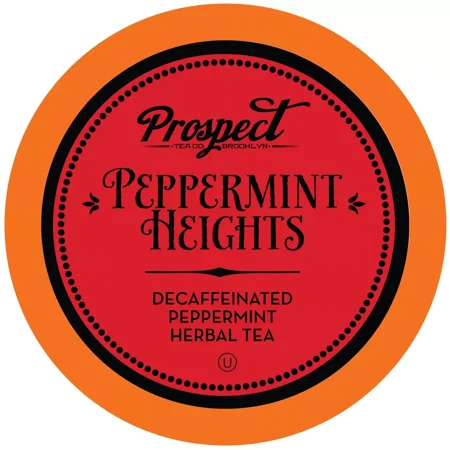 Prospect Tea Peppermint Heights Herbal Tea Pods for K-Cup Makers,40 Count