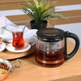 thumbnail image 7 of Any Morning Electric Turkish Teapot, 2L Stainless Steel Tea Maker with Glass Infuser, LED Light, 7 of 7