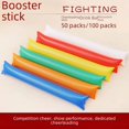 thumbnail image 2 of Thunder Sticks Team Spirit Boom Sticks Cheering Sticks Plastic Cheerleading Spirit Stick Clapper Inflatable Noise Makers for Sporting Events Dance - Orange, 2 of 3