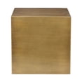 thumbnail image 2 of Pangea Home Spencer Large Metal Side Table in Brushed Brass, 2 of 3