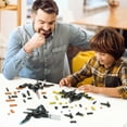 thumbnail image 7 of MOOXI Tron 3 Style Colors Fighter Jets Building Set,Classic Creative Building Blocks Children Kit,Gifts for Kids(539pcs), 7 of 7