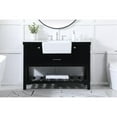 thumbnail image 2 of Elegant Decor Clement 48" Aluminum MDF Single Bathroom Vanity in Gray Finish, 2 of 6