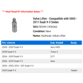 thumbnail image 2 of Valve Lifter - Compatible with 2003 - 2011 Saab 9-3 Sedan 2004 2005 2006 2007 2008 2009 2010, 2 of 2