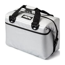 AO Coolers Carbon Soft Cooler with High-Density Insulation, Silver, 24-Can