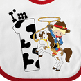 thumbnail image 4 of Inktastic I'm One-cowboy Riding Horse Birthday Boys Baby Bib, 4 of 4