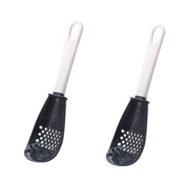 Dvkptbk Spoons Multifunctional Kitchen Cooking Spoon Garlic Press Crusher Squeezer Mincer Chopper Kitchen Gadget Cleaner for Cooking Spoon Kitchen Gadgets