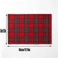 thumbnail image 3 of Christmas Plaid Placemats Place Mats Check Placemat Table Mats Decorative Kitchen Table Placemats, 3 of 7