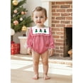 thumbnail image 5 of Spewahor Infant Baby Girl Christmas Romper 0 3 6 12 18 Months Striped Holiday Tree Ruffle Trim Long Sleeve Bodysuit, 5 of 9