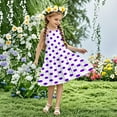 thumbnail image 2 of FamilyThread Girls Polka Dot Sleeveless Dresses Spaghetti Strap Summer Swing Twirly Sundress A-Line Dress For 4-14Y, 2 of 7