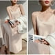 thumbnail image 4 of Vestido de satén sedoso con correa sin mangas para mujer, vestido de fiesta de invitados de boda, vestidos formales de noche de cóctel, 4 of 5