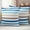 Brown Blue, variant on Teal Pink Striped Outdoor Waterproof Pillow Covers, Farmhouse Stripes Simple Art Decorative Square Throw Pillowcase Sofa Cushion Sham for Patio/Couch/Chair, 24"x24" 2 Pack