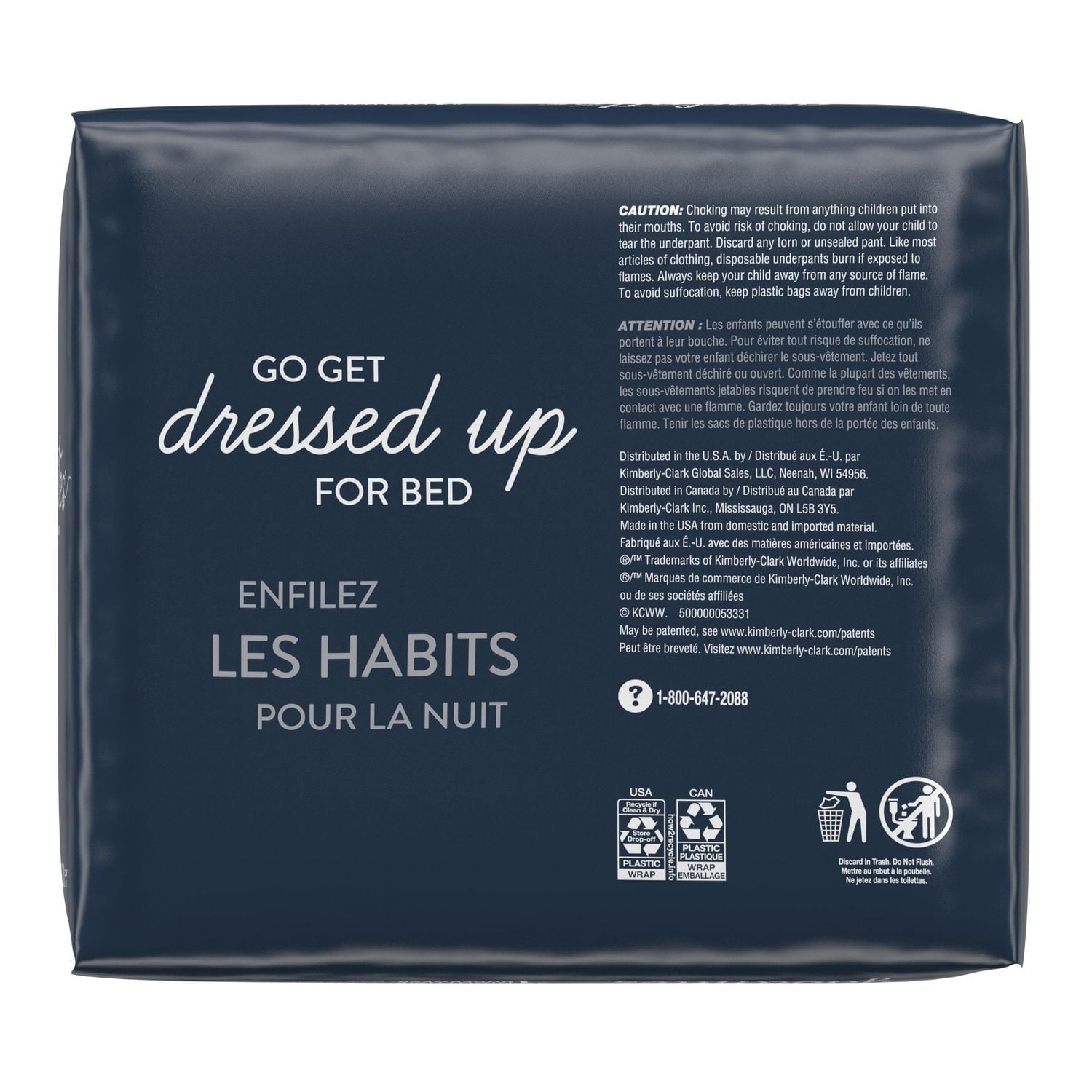 Goodnites Girls' Nighttime Bedwetting Underwear, Economy Plus Pack, Sizes XS-XXL