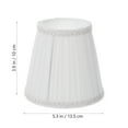 thumbnail image 3 of Cloth Lampshade Clip On Bulb Lampshade Replacement Linen Lampshade for Bedroom, Bedside Table Lamp, Wall Lamp(White), 3 of 9