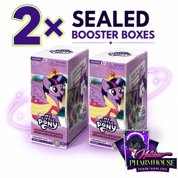 Kayou My Little Pony Friendship Eternal Fun Moments Edition 1 | 2 Sealed Booster Box Bundle