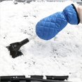 thumbnail image 1 of Winter Car Ice Scraper Windshield Ice Breaker Windshield Breaker Snow Remover Tool Snow Brush Shovel with Velvet Gloves (A), 1 of 7