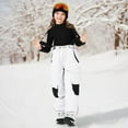 thumbnail image 2 of Krdevn Children's Ski Pants Warm and Thick Board and Double Board Children's Strap Ski Pants for Boys and Girls,10-11 Years, 2 of 4