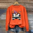 thumbnail image 5 of Meichang Sweatshirt for Women Halloween Pumpkin Ghostface Graphic Sweatshirts Oversized Long Sleeve Crew Neck Pullover Vintage Halloween Sweatshirt, 5 of 5