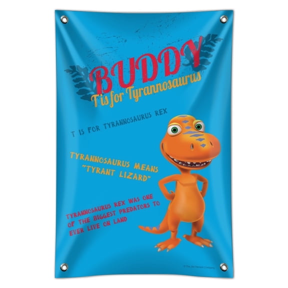 Dinosaur Train Buddy T is for Tyrannosaurus T-Rex Home Business Office Sign