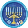 7" Hanukkah Celebrate Paper Dessert Plates, 8ct