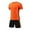Orange, variant on UFOUND Men Sportswear Set Short Sleeve T-Shirt With Shorts Outfits Athletic Summer Tracksuit For Fitness Football Sports Training Activities Basketball Competition Clothes