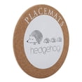 thumbnail image 1 of Cup Mat Wooden Cute Cartoon Round Heat-Resistant Cup Pot Bowel Pad Mat Cushion(Hedgehog), 1 of 7