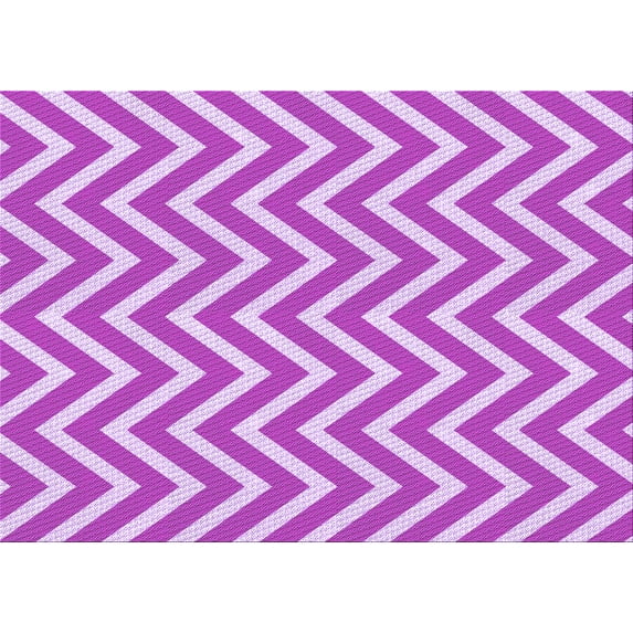 Ahgly Company Machine Washable Indoor Rectangle Transitional Fuchsia or Magenta Purple Area Rugs, 6' x 9'