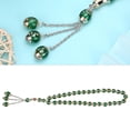 thumbnail image 3 of Cuentas de oración musulmanas unisex de resina, palabras rediing redondas, Rosario, suministros de adoración, accesorio verde, 3 of 7