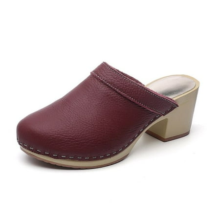 

Cowhide Leather Sandals for Women Ladies Girls Buckle Casual Sewing Summer Shoes Female Ladies Platform Sandals Shoes