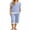 10 Spot Blue, variant on Cueply Womens Pajamas Sets Short Sleeve Sleepwear Top Capri Pants Casual Lounge Sets with Pockets