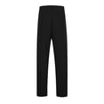 thumbnail image 4 of Vividxx Pants For Men Men's Solid Casual Pocket Front Pocket Fold Wide Leg Pants Elastic Waist Belt Loose Pants Solid Color Fashion, 4 of 8