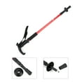 thumbnail image 1 of 3 Sections Walking Poles, Comfortable To Use Practical To Use Trekking Pole High Reliability  For Family For Hiking For Walking T Handle Red, 1 of 8